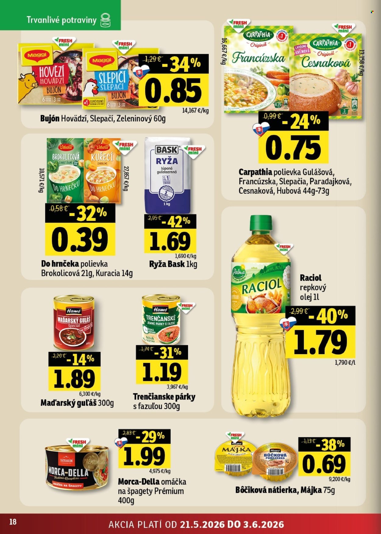 FRESH leták - Stredné a západné Slovensko (2026-05-21 - 2026-06-03) | 18
