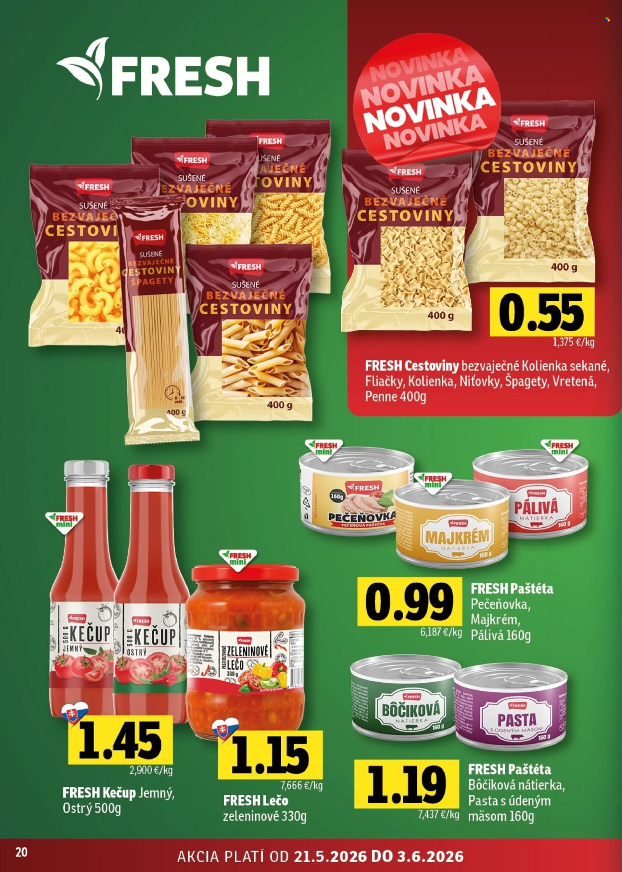 FRESH leták - Stredné a západné Slovensko (2026-05-21 - 2026-06-03) | 20