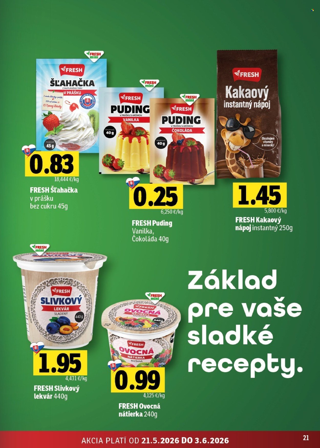 FRESH leták - Stredné a západné Slovensko (2026-05-21 - 2026-06-03) | 21