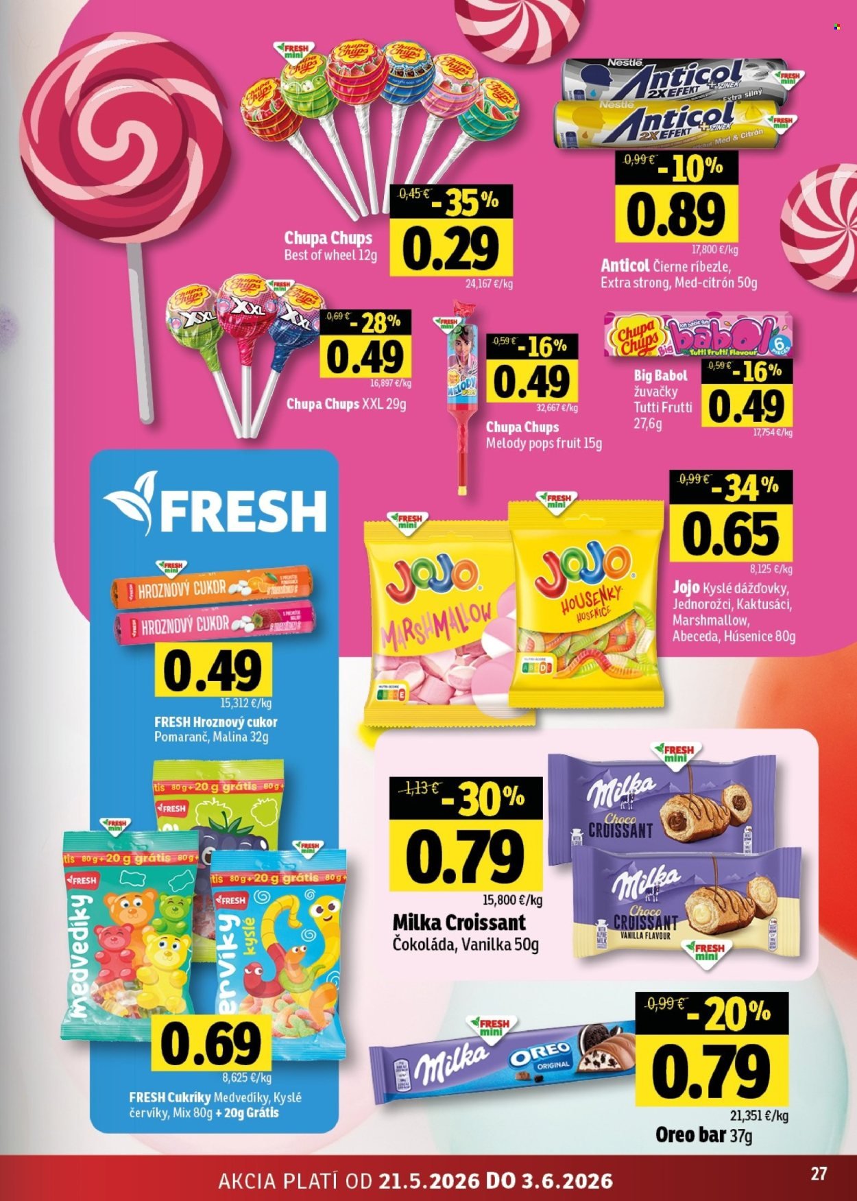 FRESH leták - Stredné a západné Slovensko (2026-05-21 - 2026-06-03) | 27
