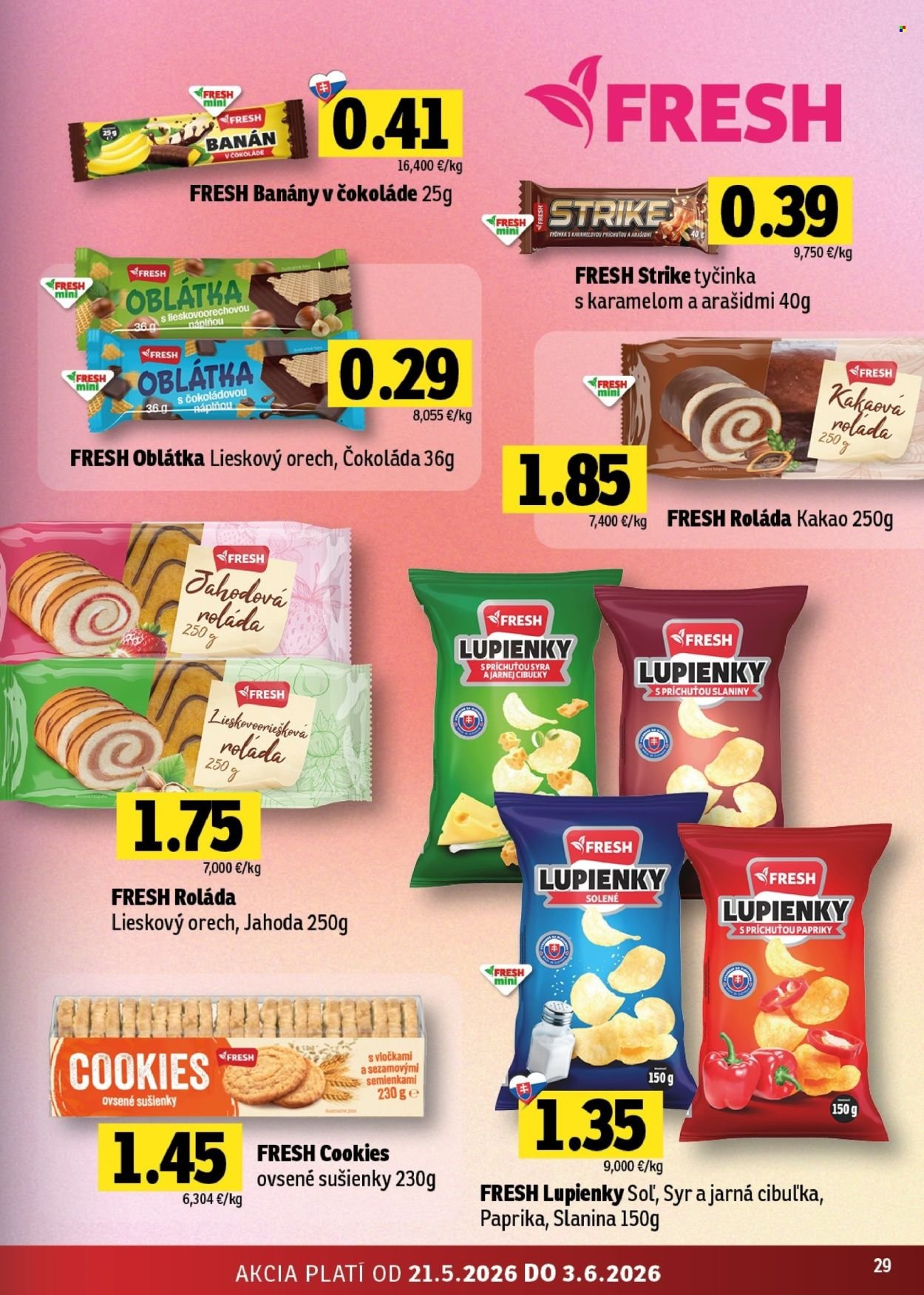 FRESH leták - Stredné a západné Slovensko (2026-05-21 - 2026-06-03) | 29