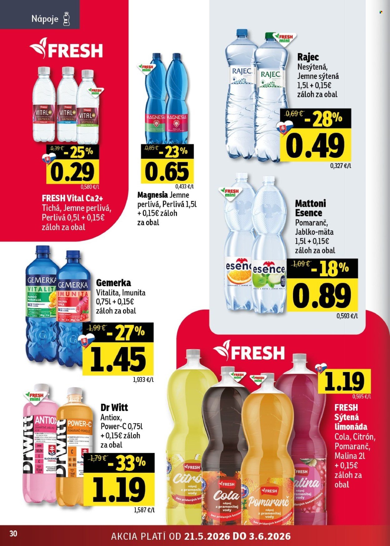 FRESH leták - Stredné a západné Slovensko (2026-05-21 - 2026-06-03) | 30