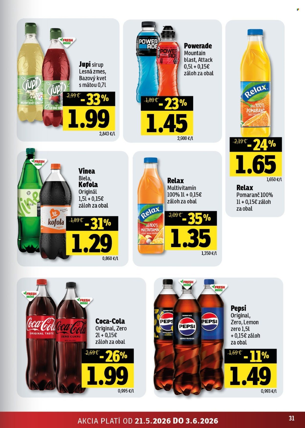 FRESH leták - Stredné a západné Slovensko (2026-05-21 - 2026-06-03) | 31