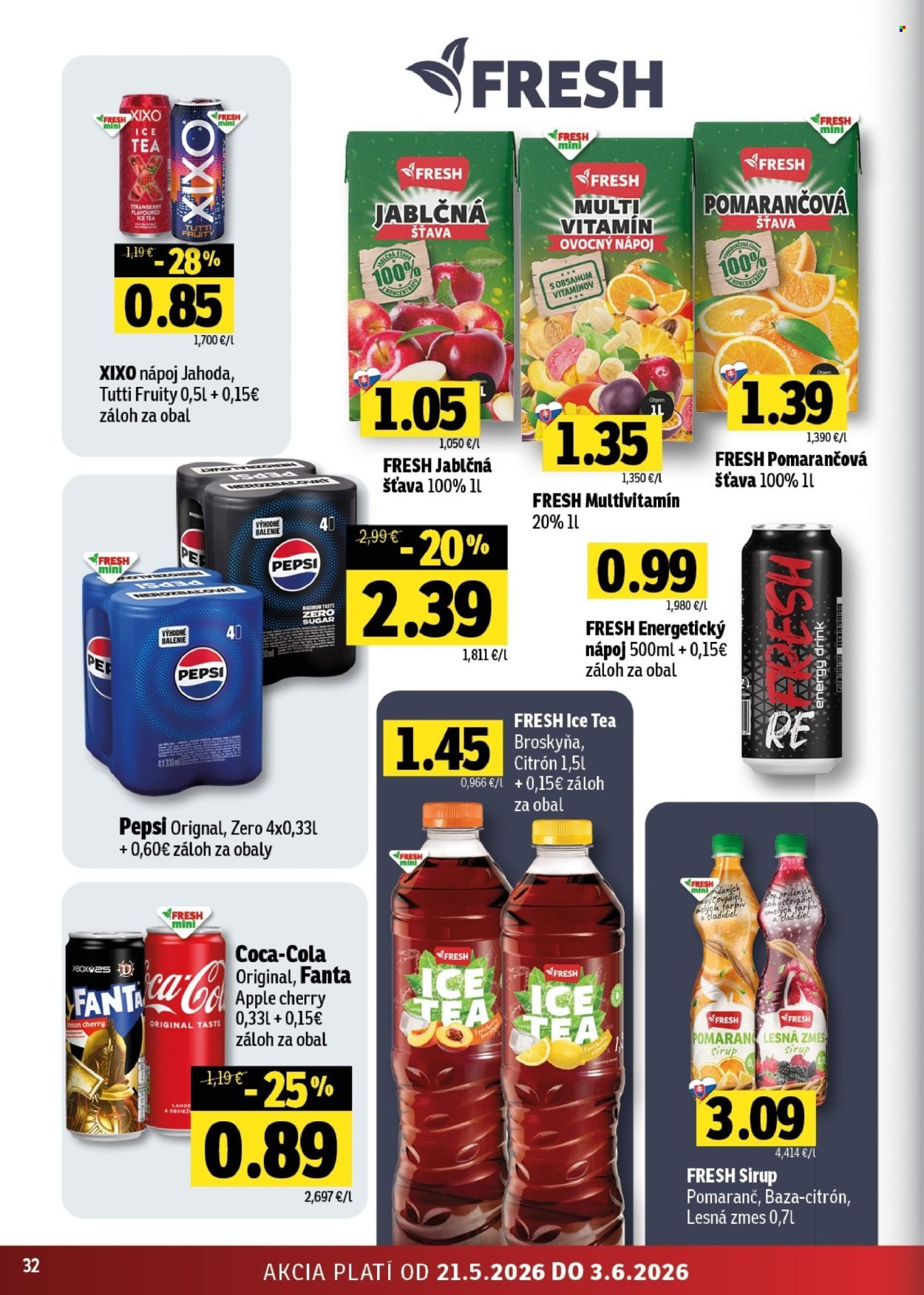 FRESH leták - Stredné a západné Slovensko (2026-05-21 - 2026-06-03) | 32