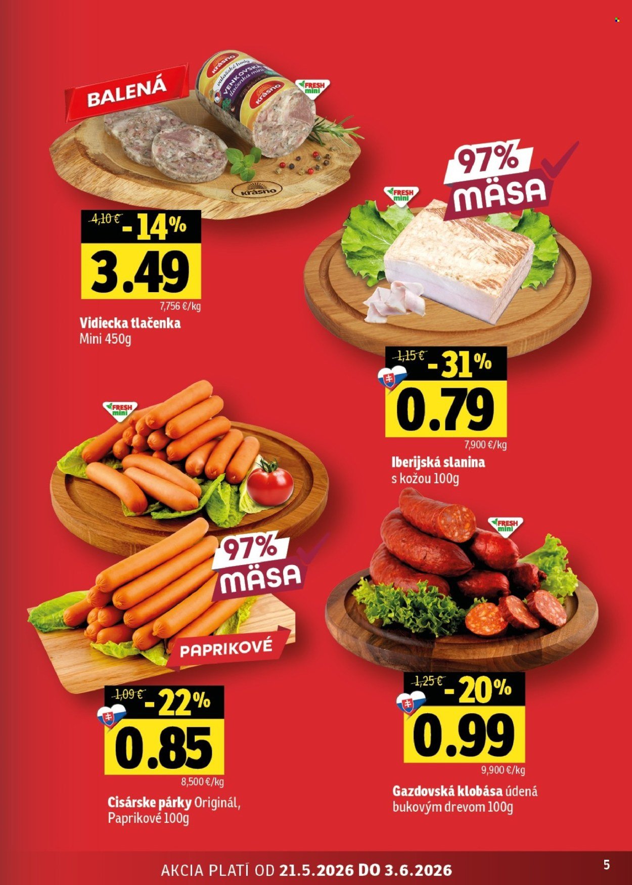 FRESH leták - Stredné a západné Slovensko (2026-05-21 - 2026-06-03) | 5