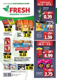 FRESH leták - Stredné a západné Slovensko (2026-05-21 - 2026-06-03)