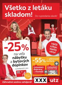 XXXLUTZ leták - Zľava 25 % na takmer všetko (2026-03-09 - 2026-03-22)