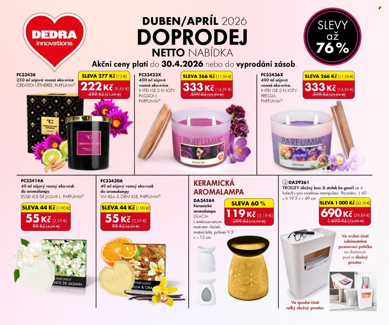 DEDRA leták - Doprodej 04/2026 (2026-04-01 - 2026-04-30) | 1