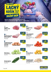 METRO leták - Lacný košík