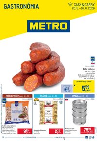 METRO leták - Gastronómia (2026-05-20 - 2026-06-16)