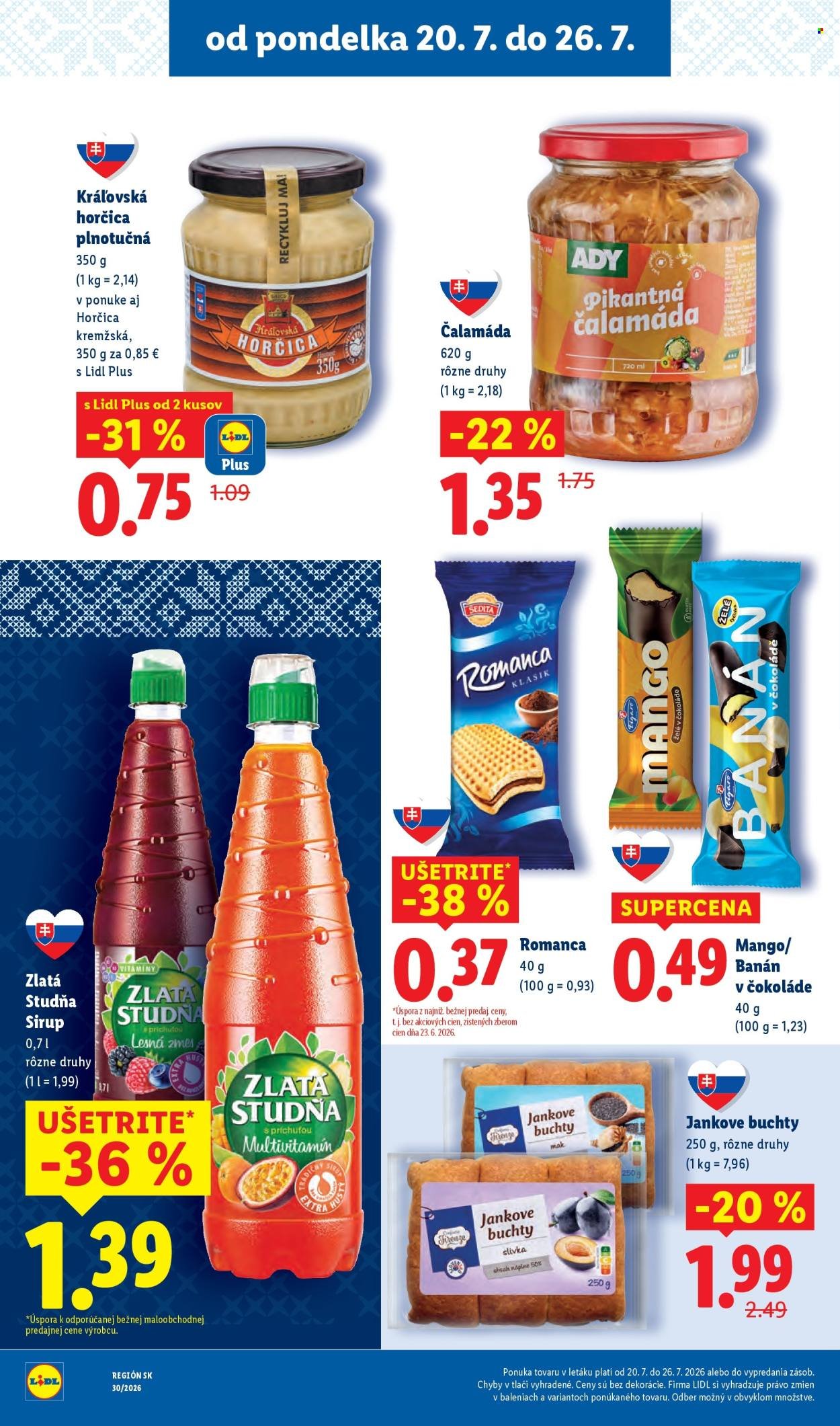 LIDL leták - Od pondelka 20.7.2026