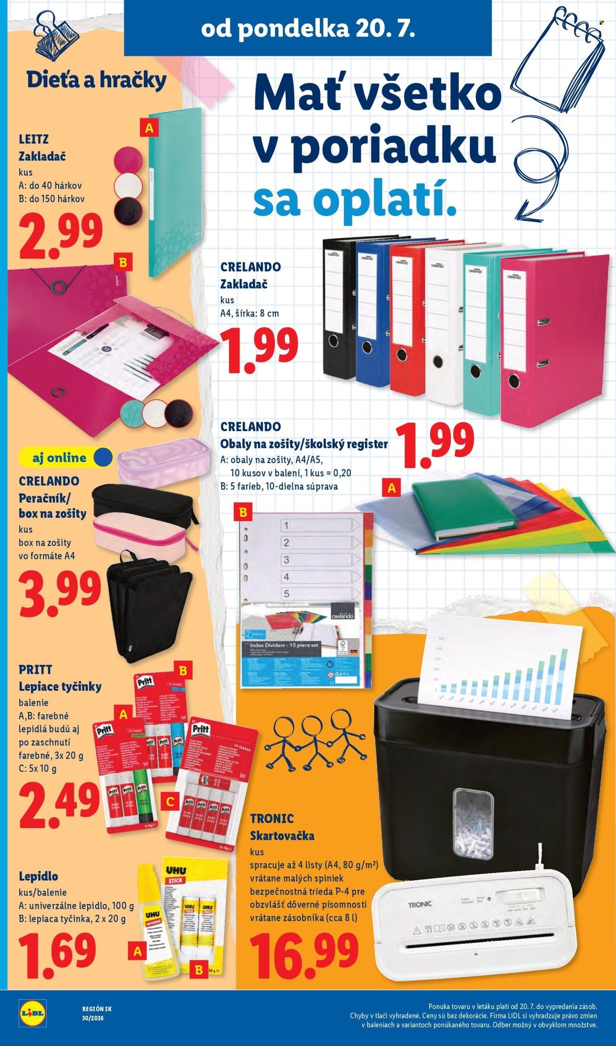 LIDL leták - Od pondelka 20.7.2026