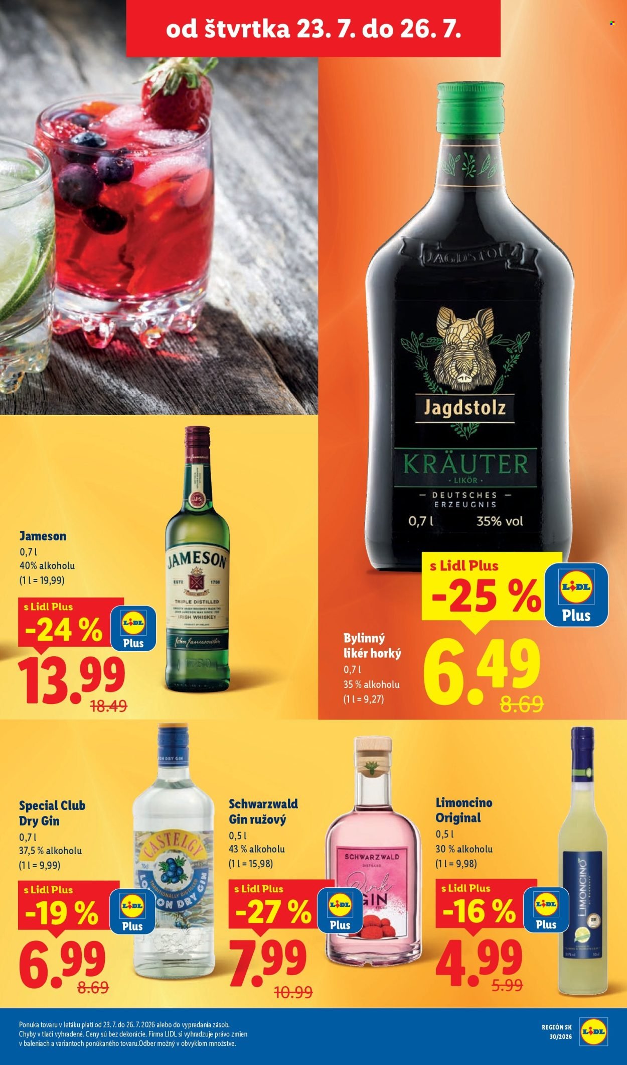 LIDL leták - Od pondelka 20.7.2026