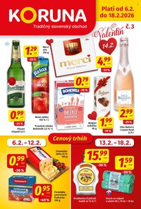 POTRAVINY KORUNA leták - Od piatka 6.2.2026 (2026-02-06 - 2026-02-18)