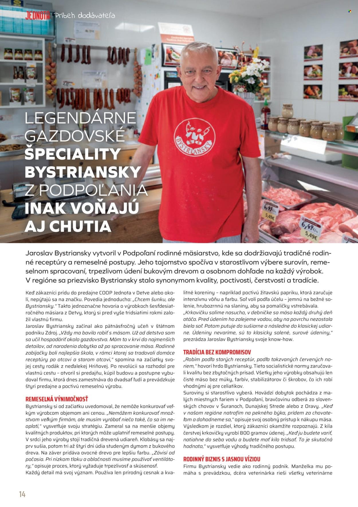 COOP JEDNOTA leták - Od pondelka 1.12.2025 (2025-12-01 - 2025-12-31) | 14