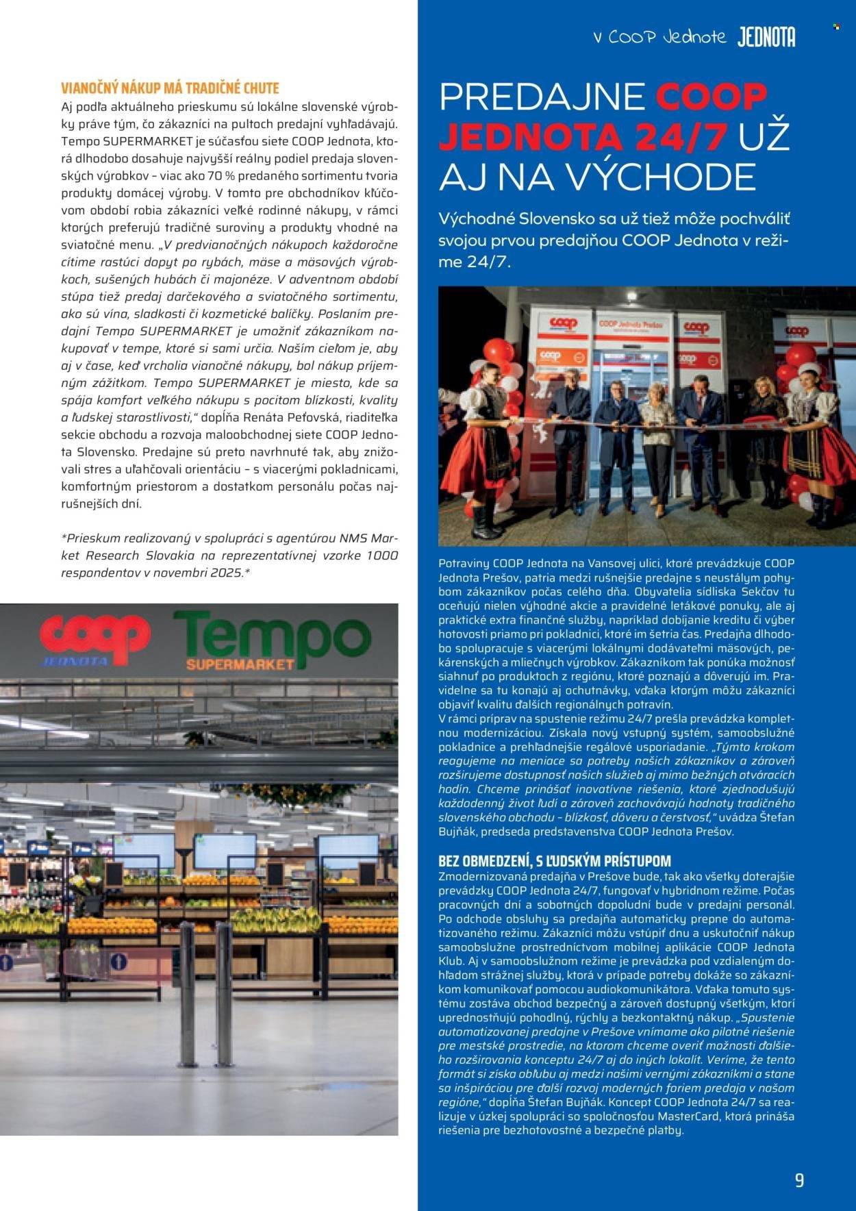 COOP JEDNOTA leták - Od pondelka 1.12.2025 (2025-12-01 - 2025-12-31) | 9