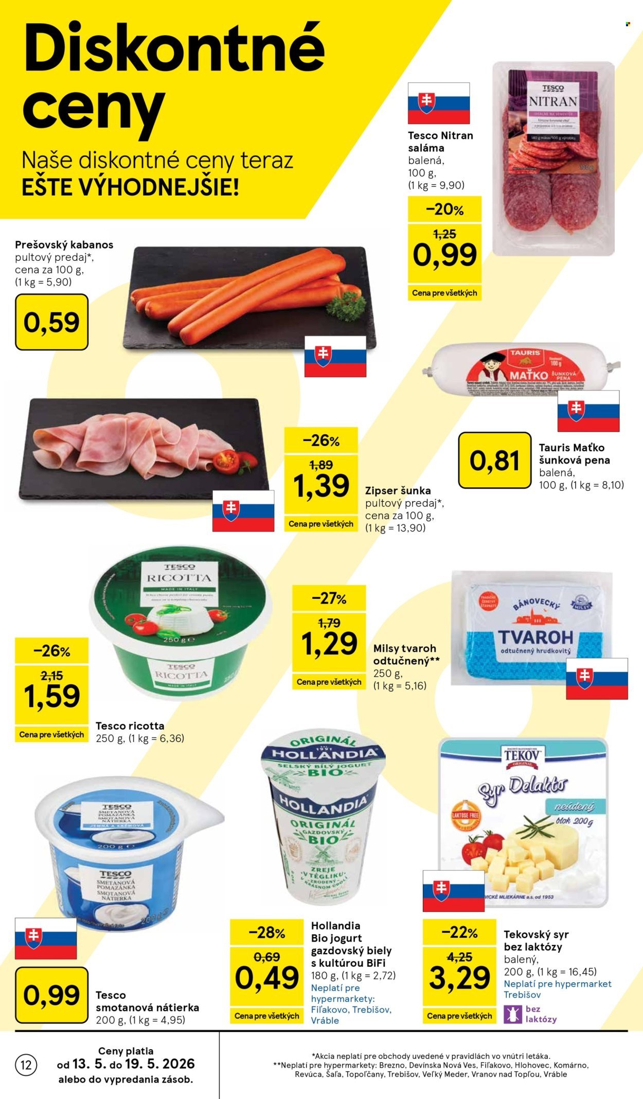 TESCO leták - Od stredy 13.5.2026 (2026-05-13 - 2026-05-19) | 12