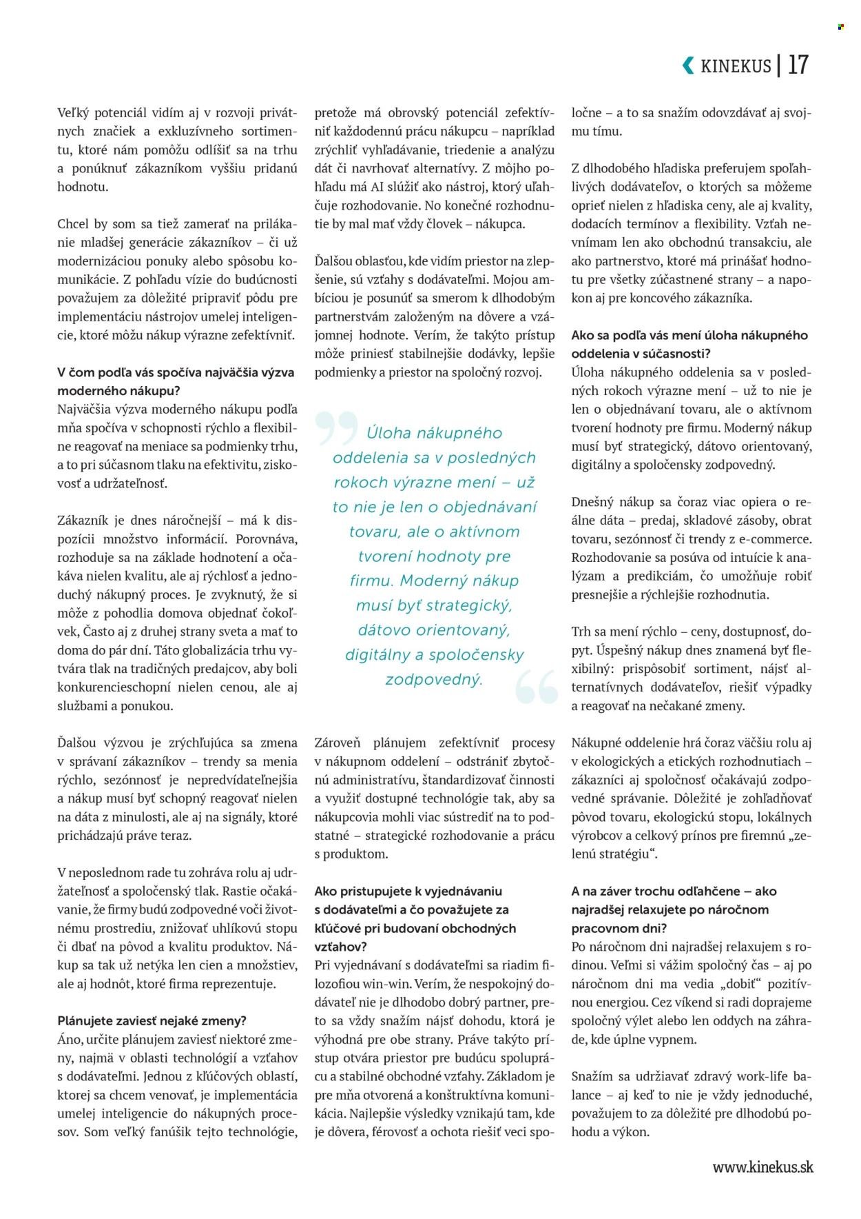 KINEKUS leták - K-Magazín Jeseň 2025 (2025-10-28) | 17