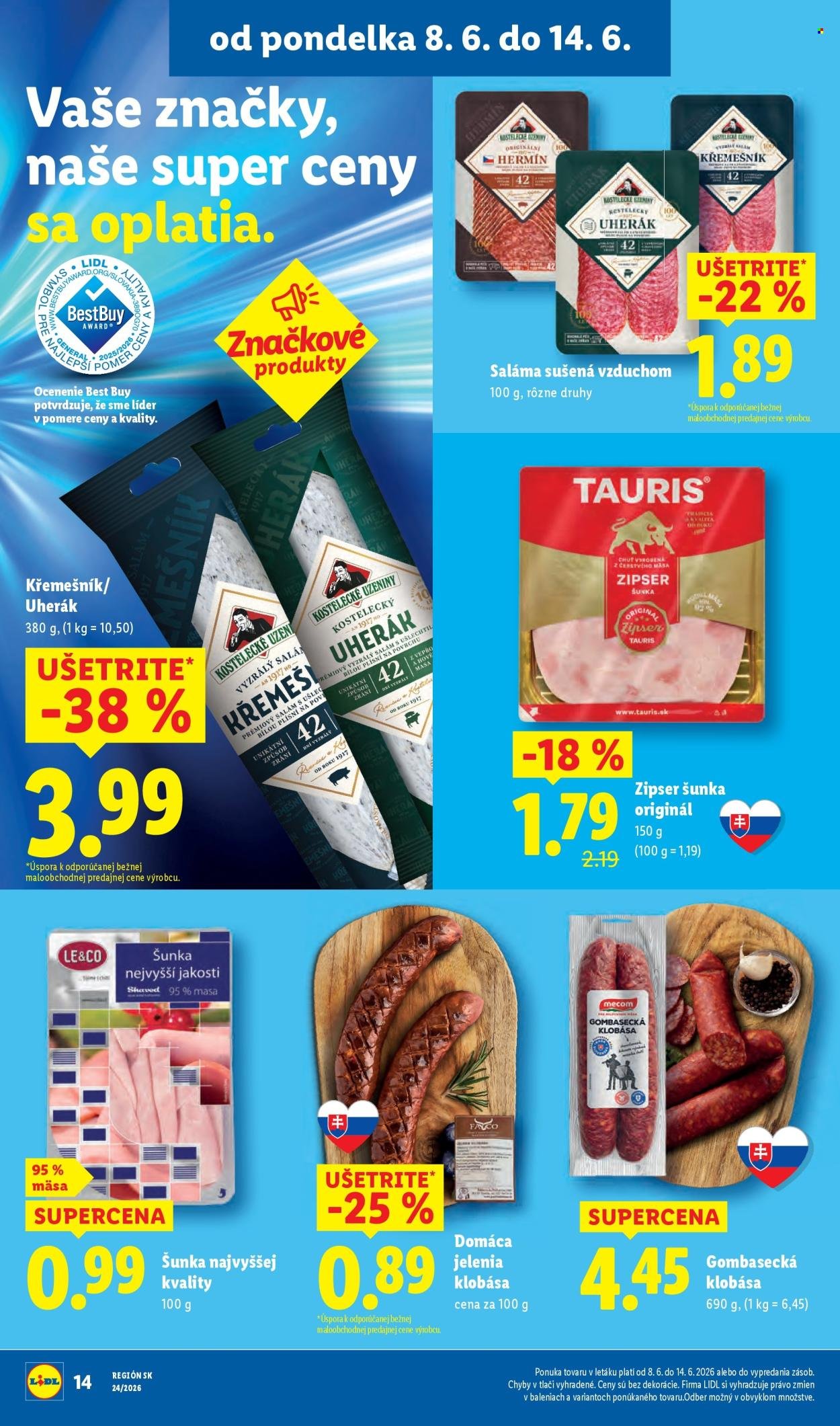 LIDL leták - Od pondelka 8.6.2026