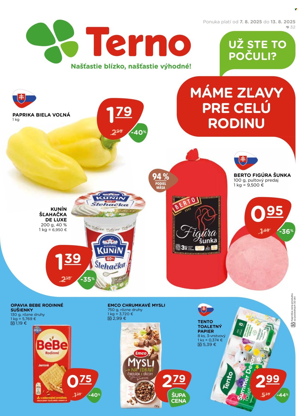 TERNO leták - Od štvrtka 7.8.2025 (2025-08-07 - 2025-08-13) | 1