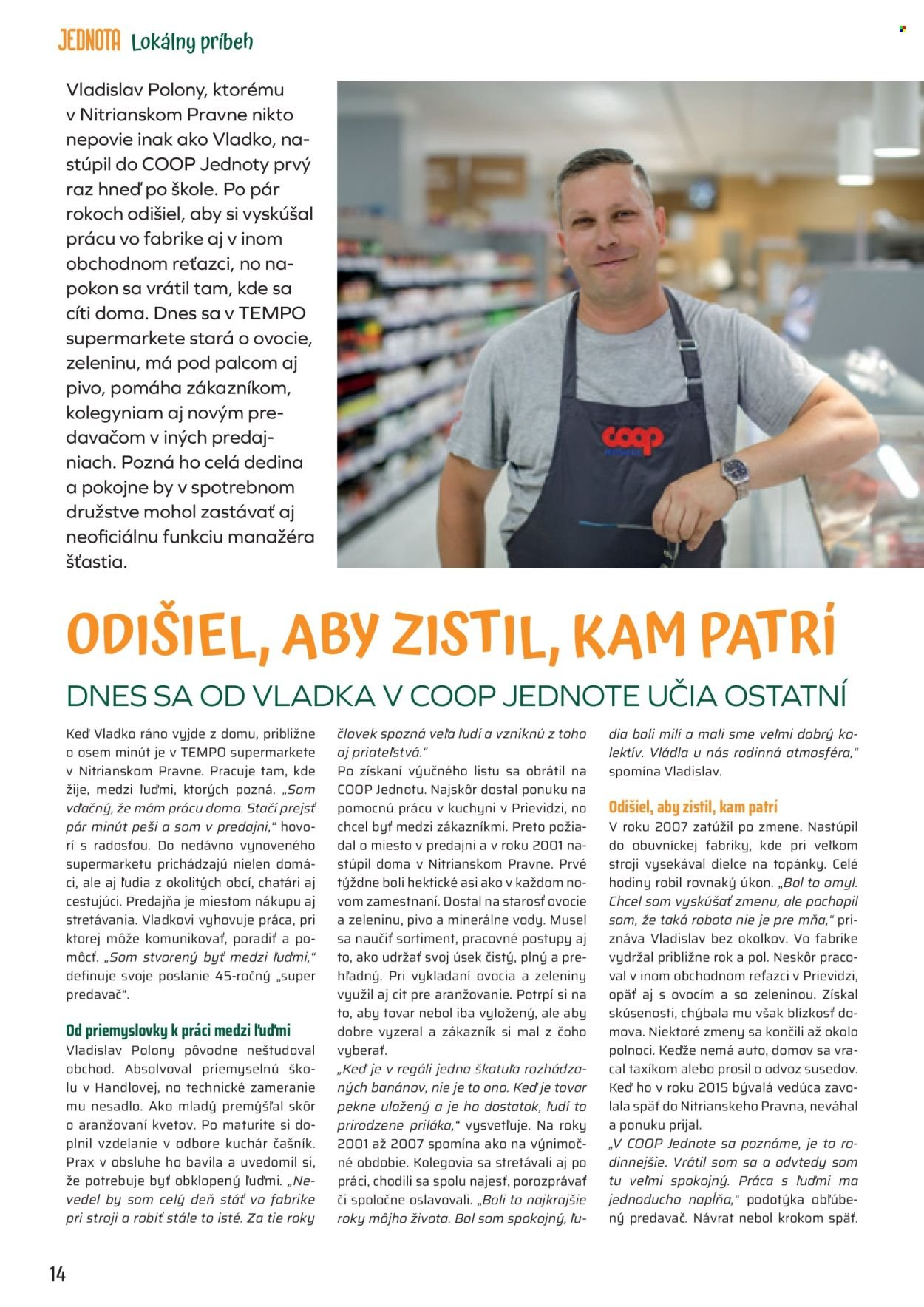 COOP JEDNOTA leták - Od utorka 1.9.2026