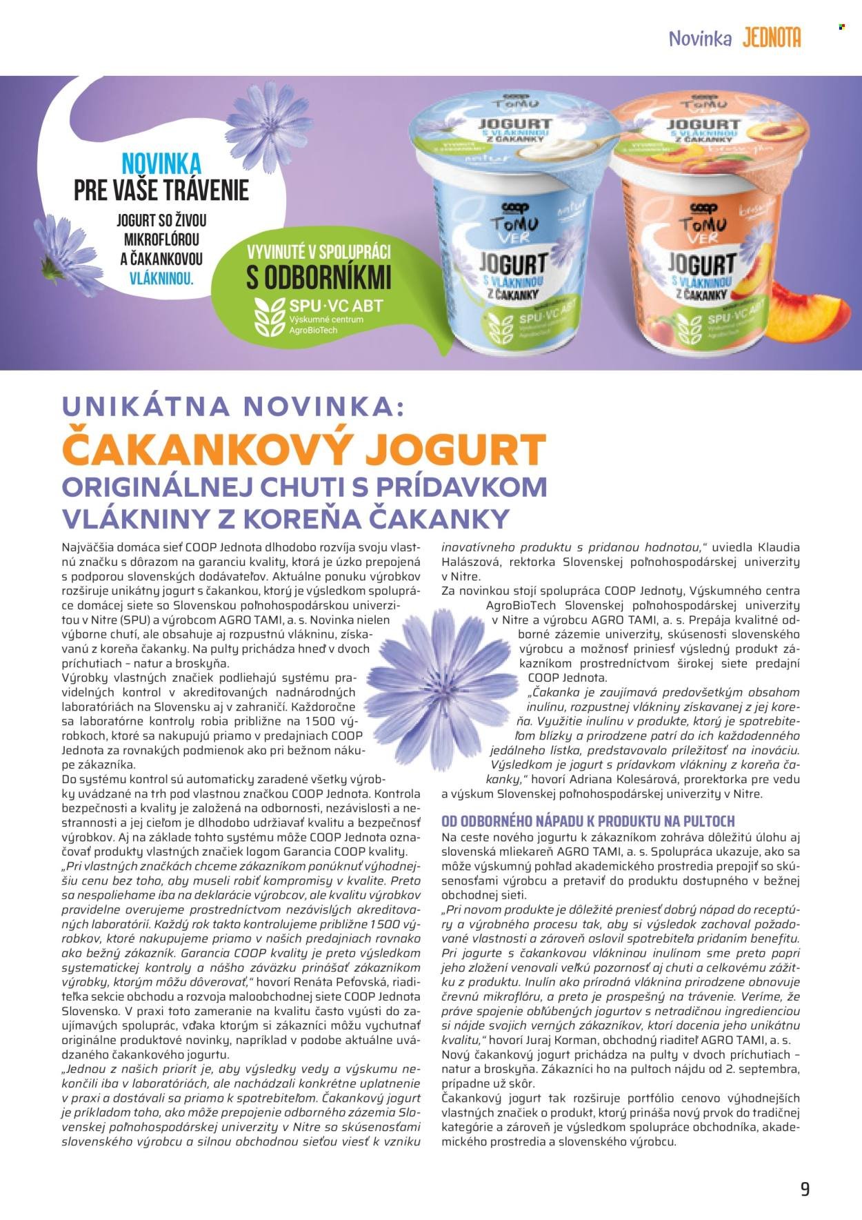 COOP JEDNOTA leták - Od utorka 1.9.2026