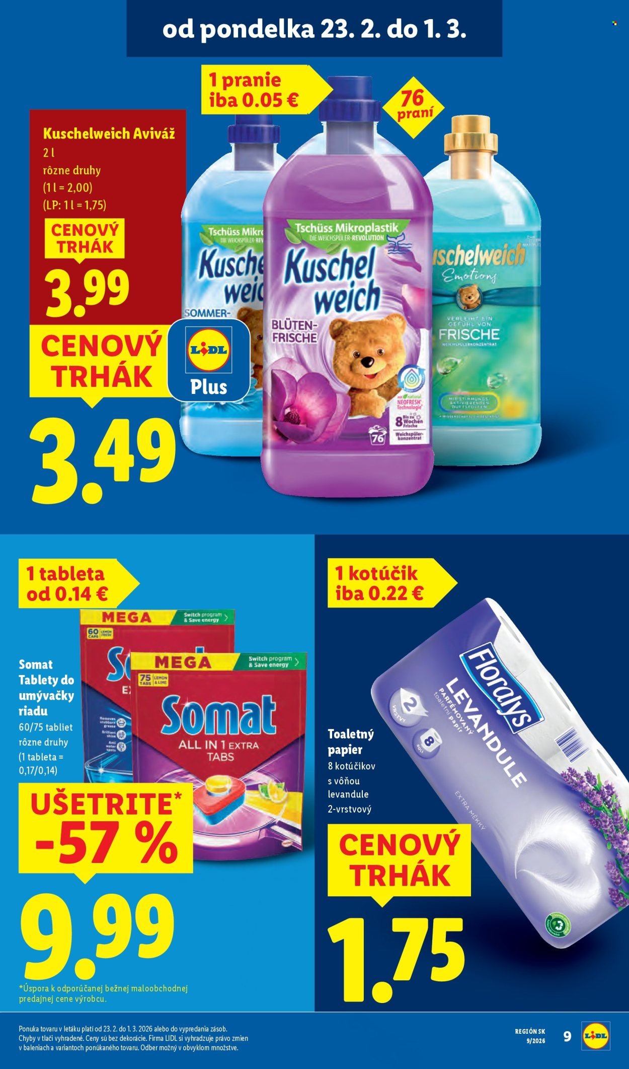 LIDL leták - Od pondelka 23.2.2026 (2026-02-23 - 2026-03-01) | 9