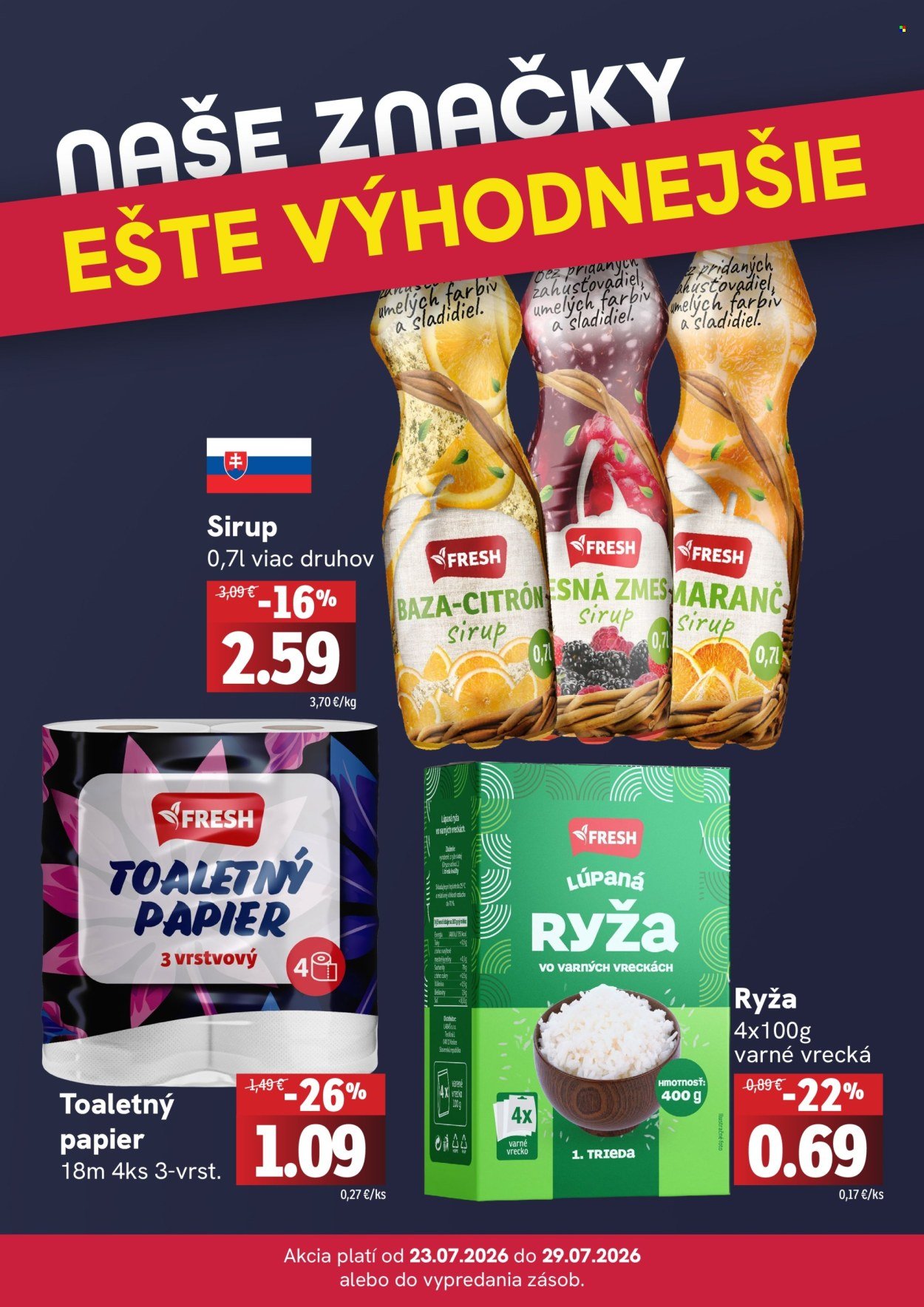 FRESH leták - Týždenná akcia