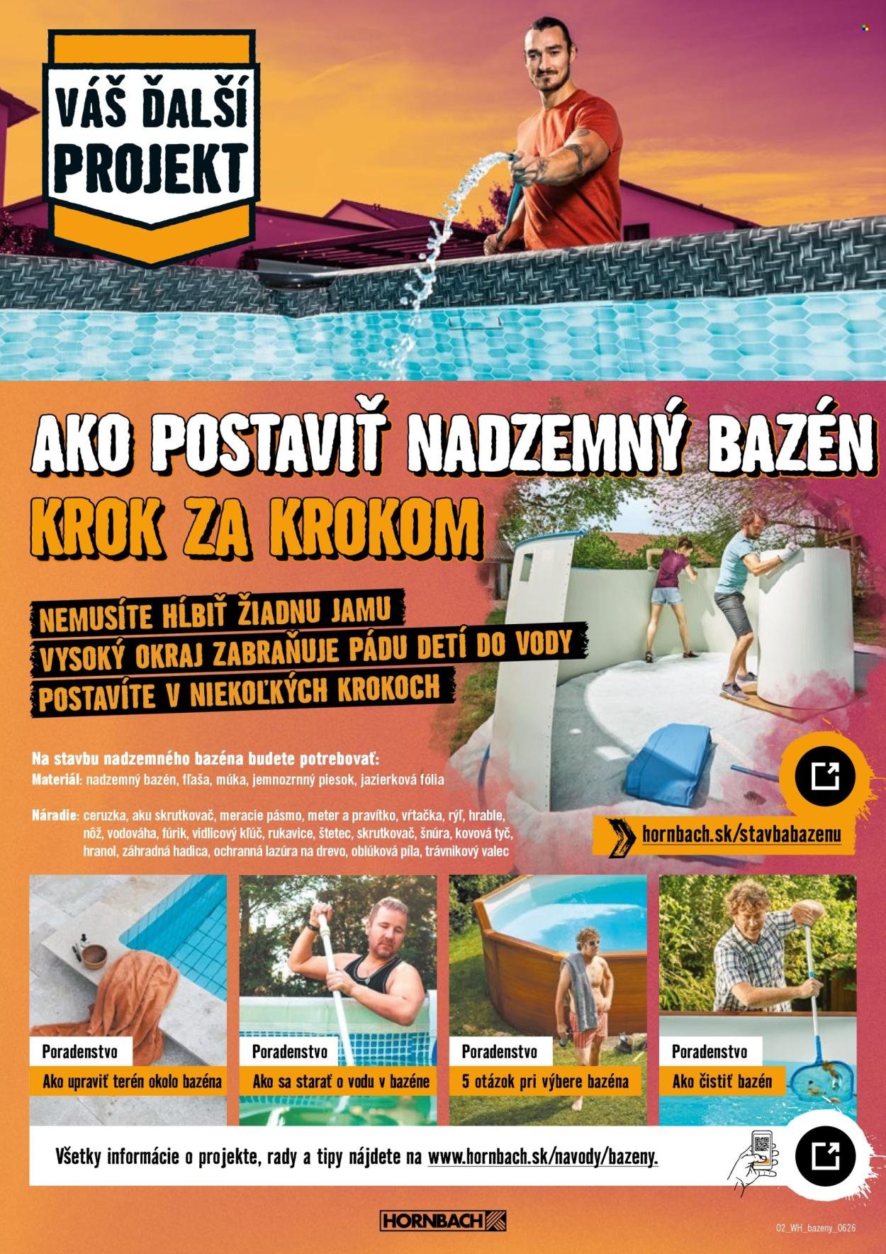 HORNBACH leták - Váš ďalší projekt - Bazény
