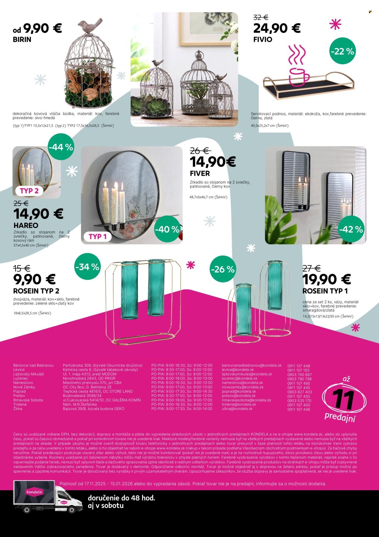 KONDELA leták - Vianočné hity (2025-10-17 - 2026-01-15) | 23