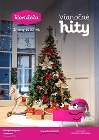 KONDELA leták - Vianočné hity (2025-10-17 - 2026-01-15)