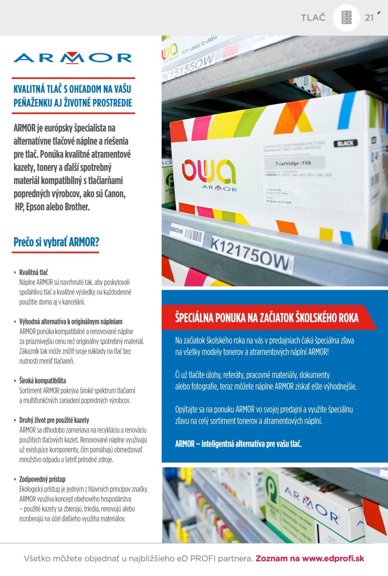 ED PROFI leták - Od utorka 1.9.2026