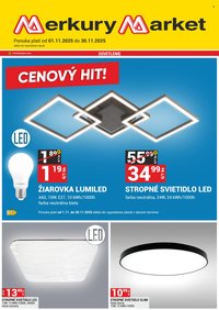 MERKURY MARKET leták - CENOVÝ HIT! (2025-11-01 - 2025-11-30)