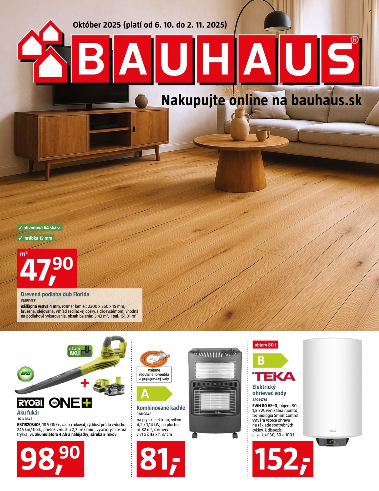 BAUHAUS leták - Aktuálna ponuka (2025-10-06 - 2025-11-02) | 1