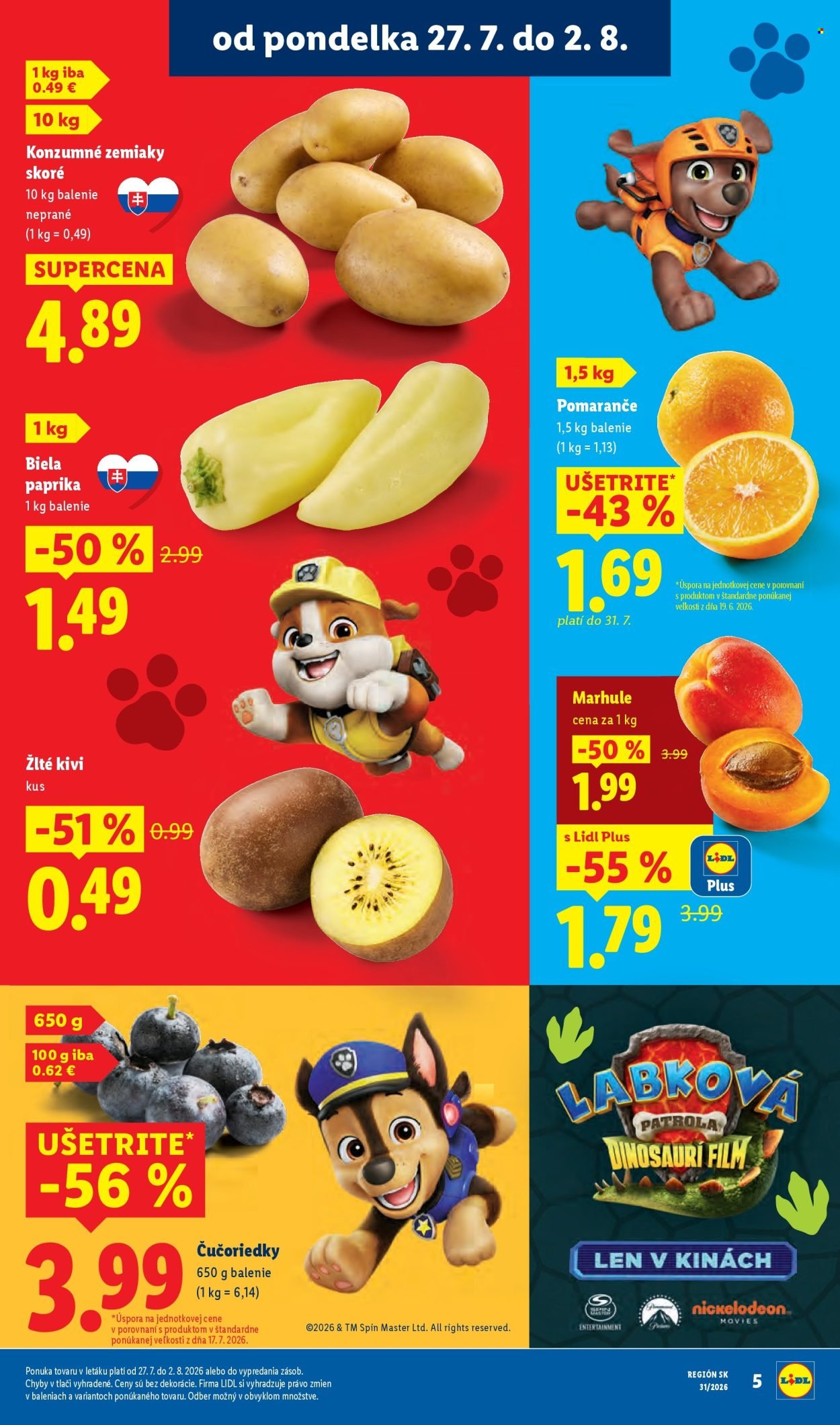 LIDL leták - Od pondelka 27.7.2026