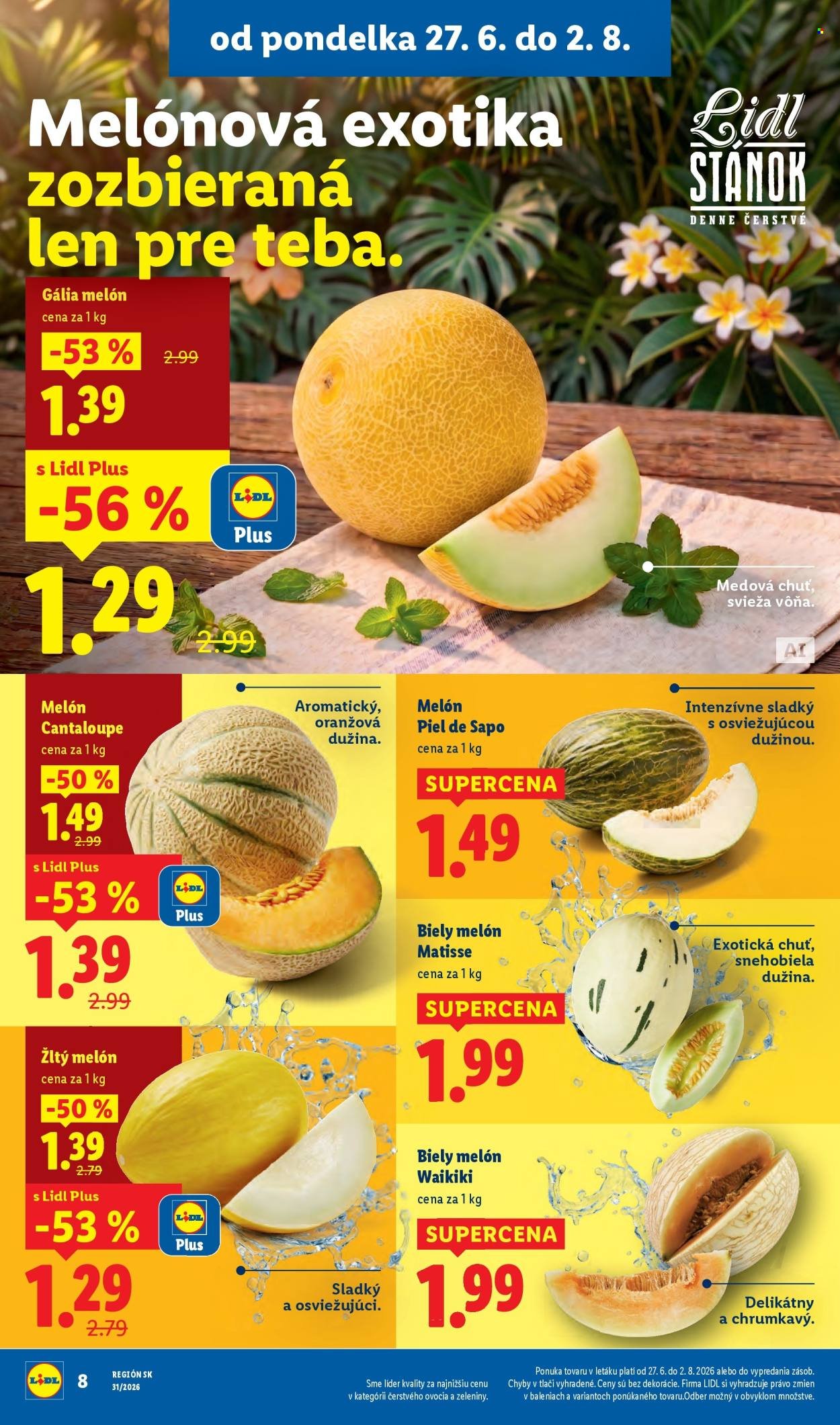 LIDL leták - Od pondelka 27.7.2026
