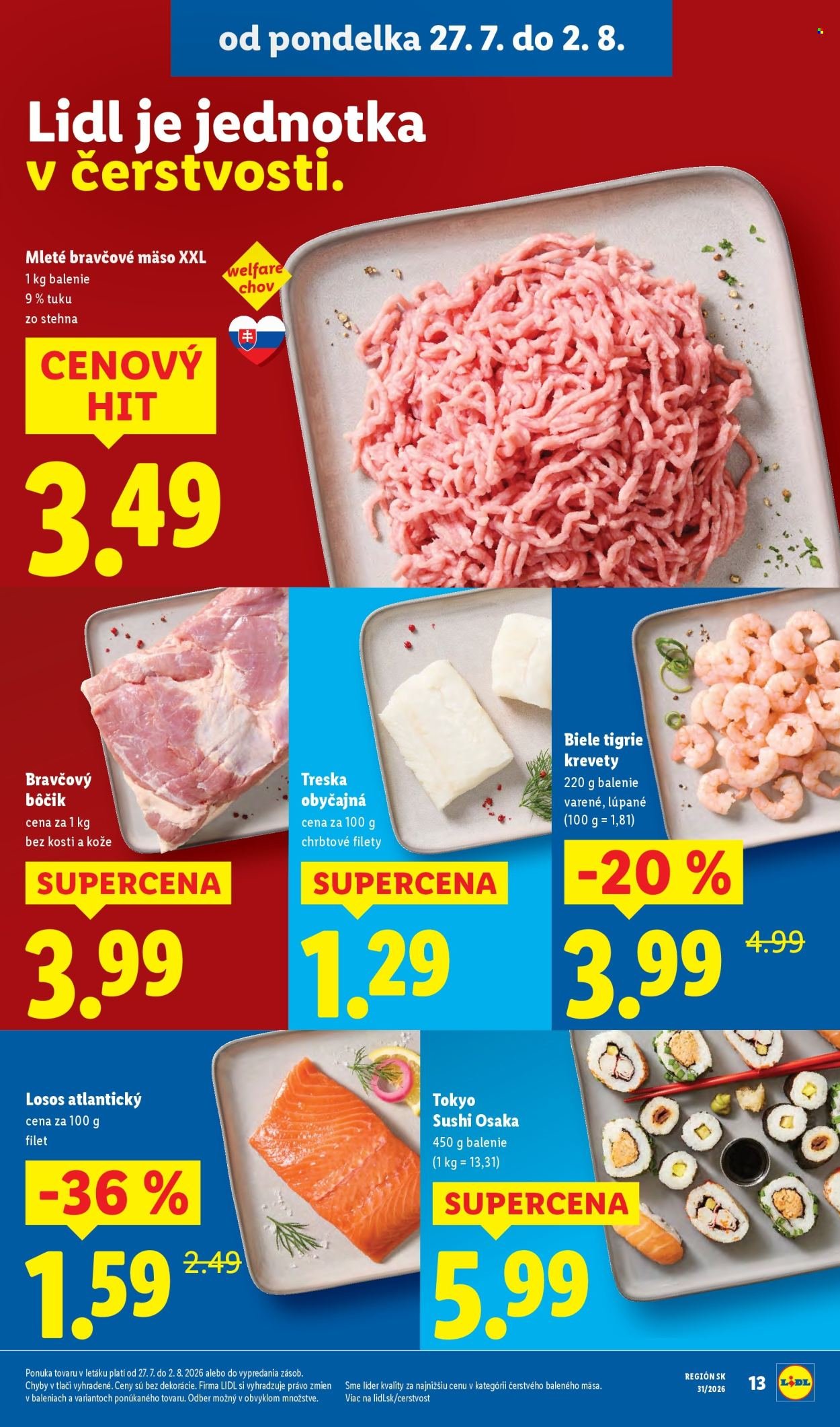 LIDL leták - Od pondelka 27.7.2026