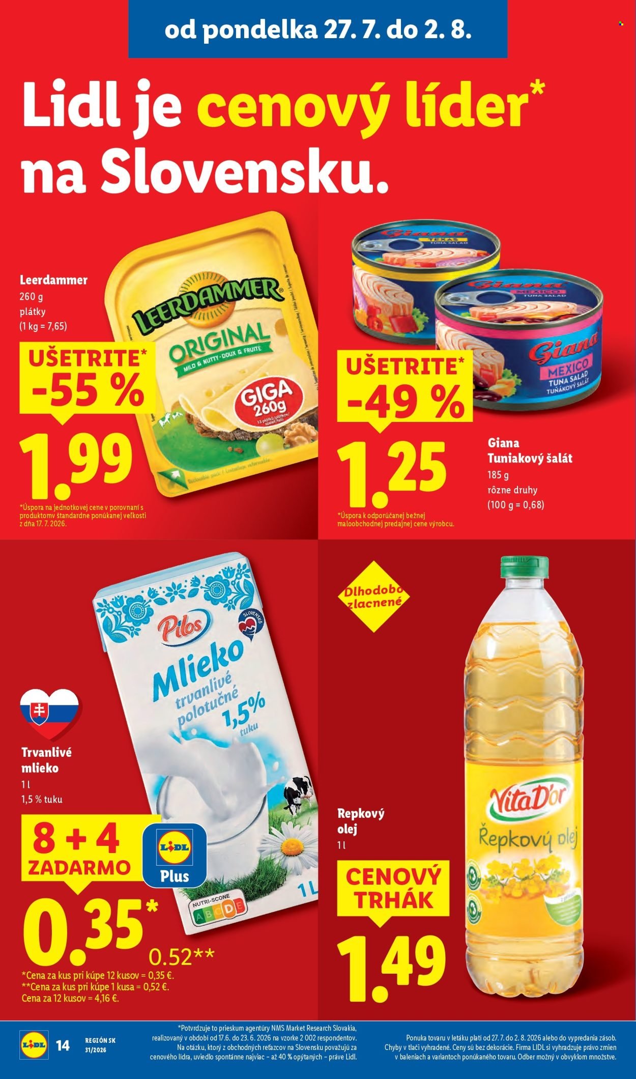 LIDL leták - Od pondelka 27.7.2026