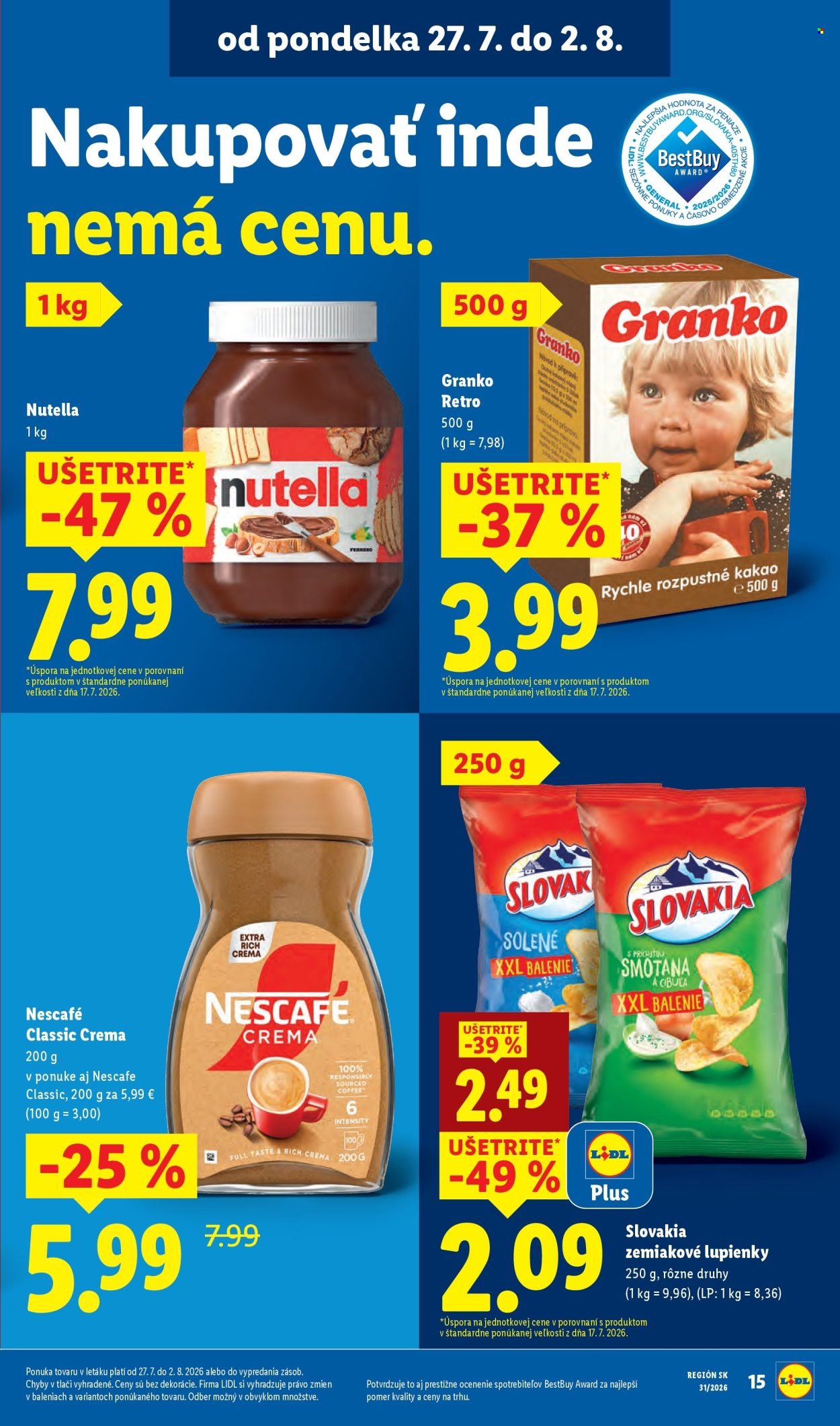 LIDL leták - Od pondelka 27.7.2026