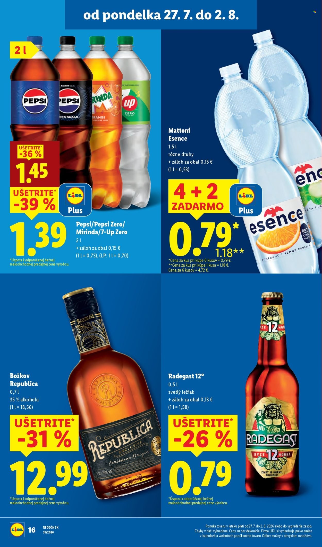 LIDL leták - Od pondelka 27.7.2026