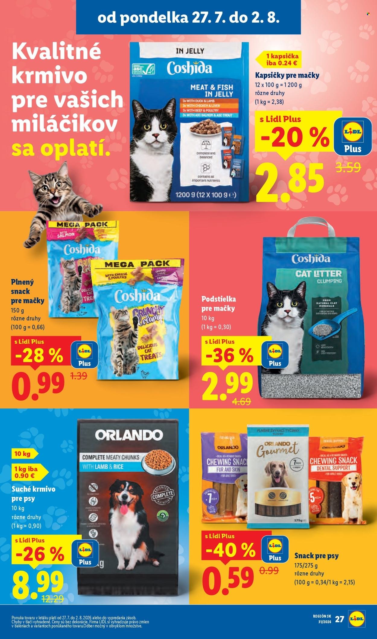 LIDL leták - Od pondelka 27.7.2026
