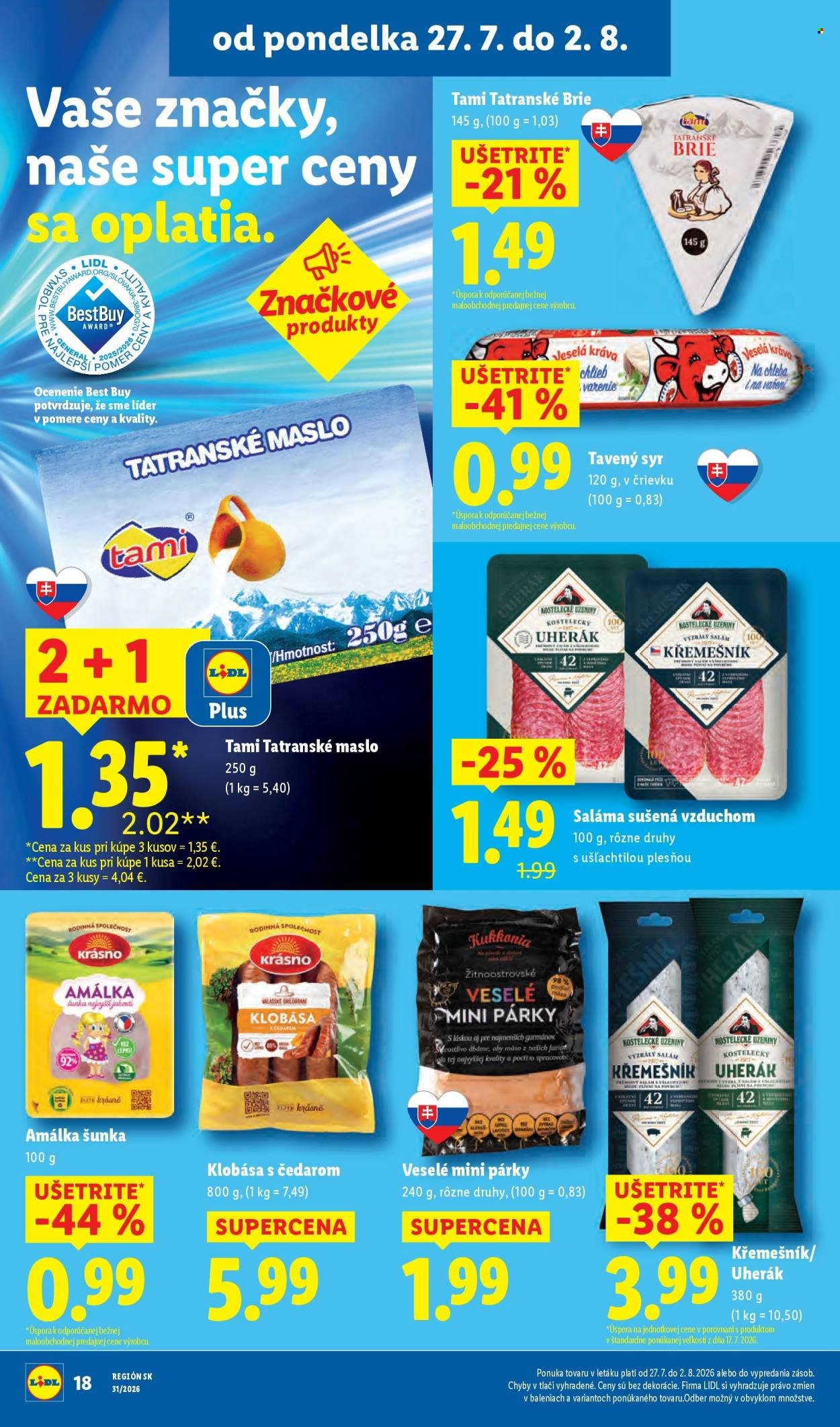 LIDL leták - Od pondelka 27.7.2026