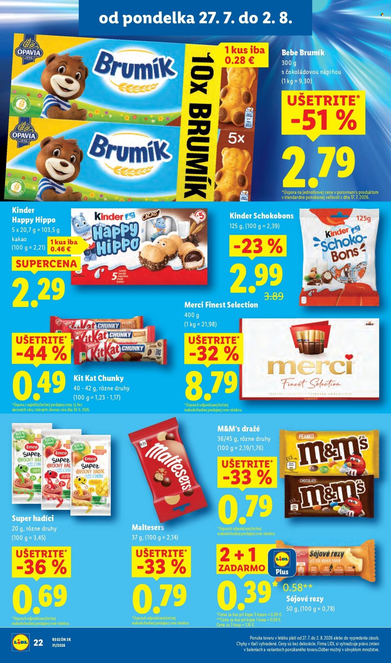 LIDL leták - Od pondelka 27.7.2026