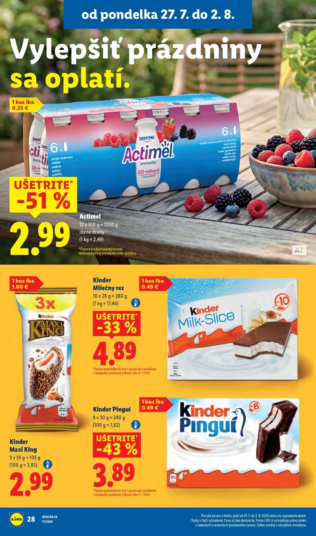 LIDL leták - Od pondelka 27.7.2026