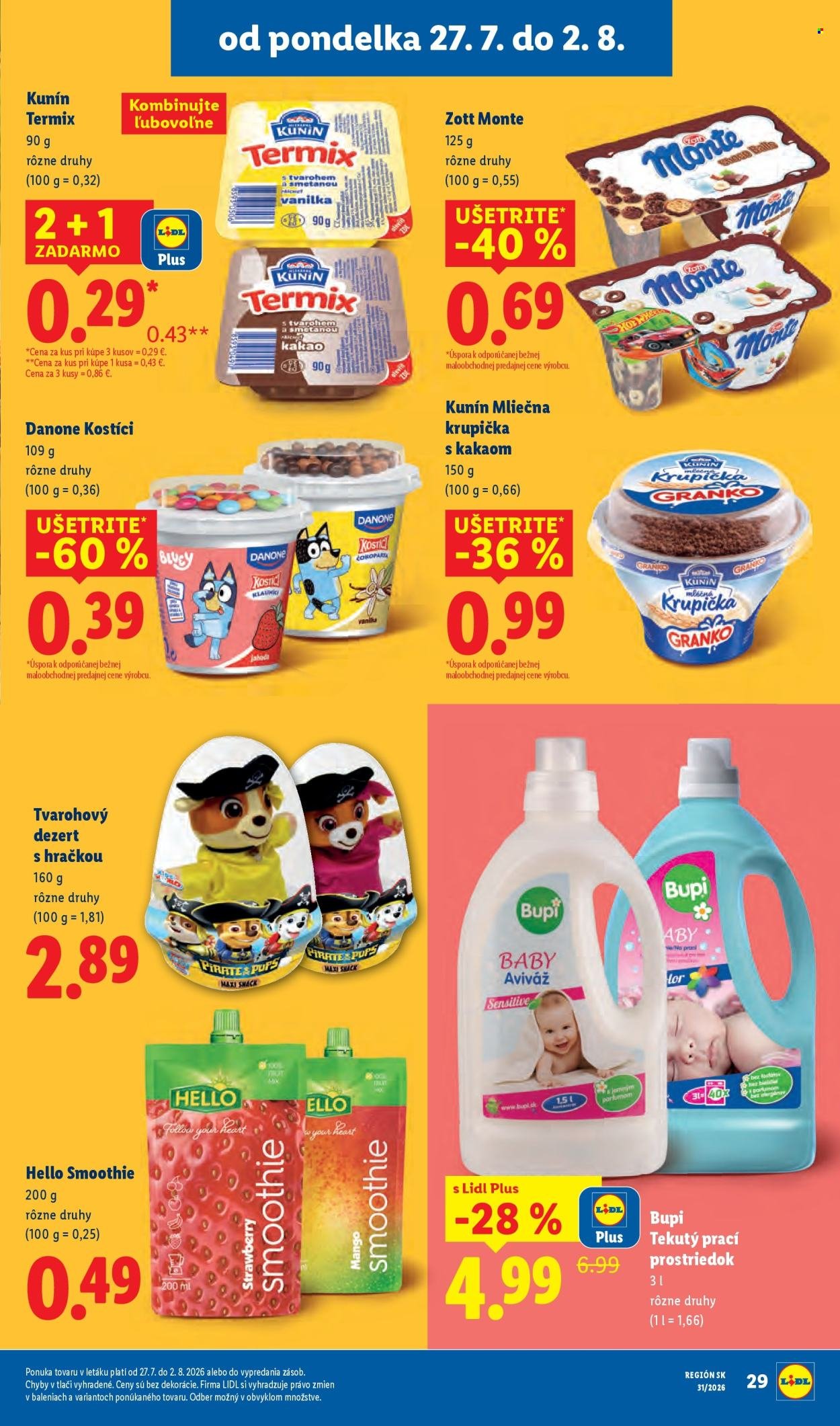 LIDL leták - Od pondelka 27.7.2026