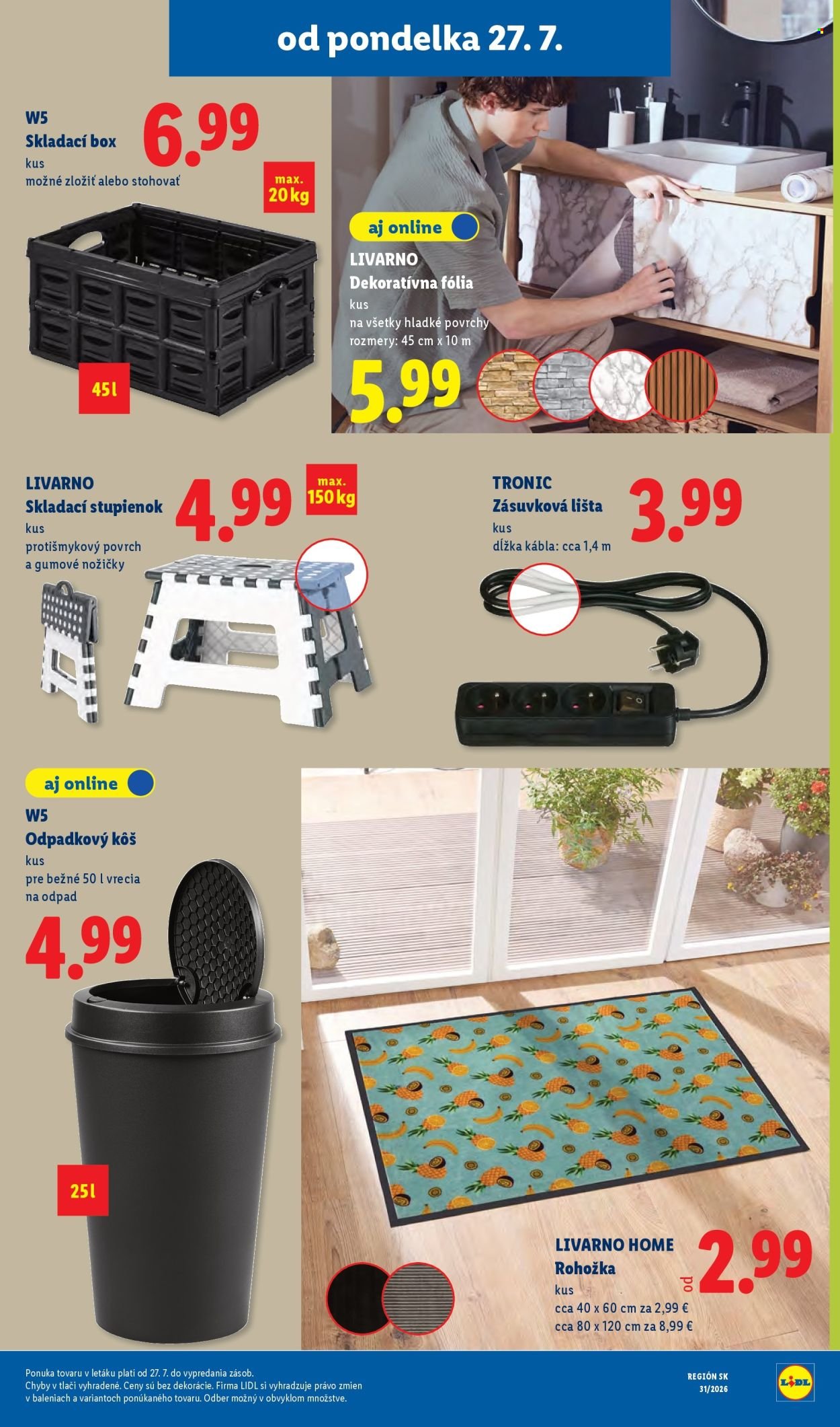 LIDL leták - Od pondelka 27.7.2026