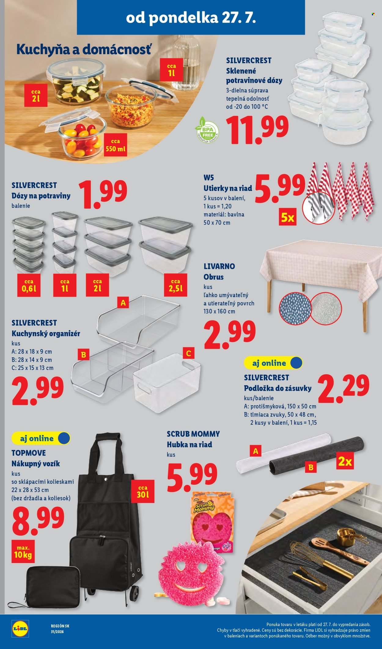 LIDL leták - Od pondelka 27.7.2026