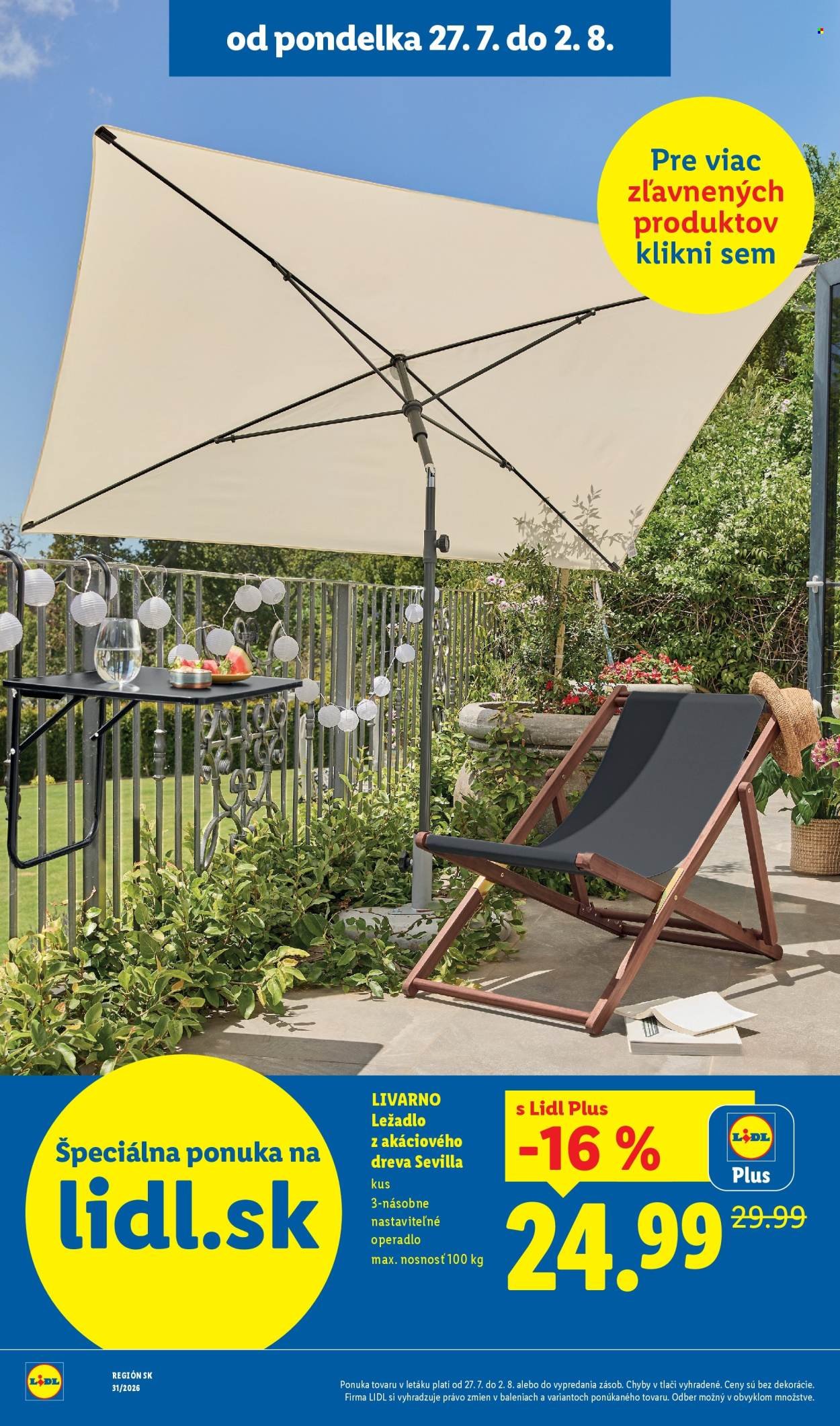 LIDL leták - Od pondelka 27.7.2026