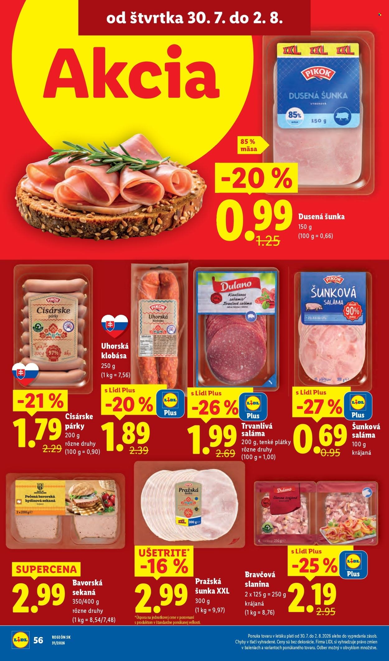 LIDL leták - Od pondelka 27.7.2026