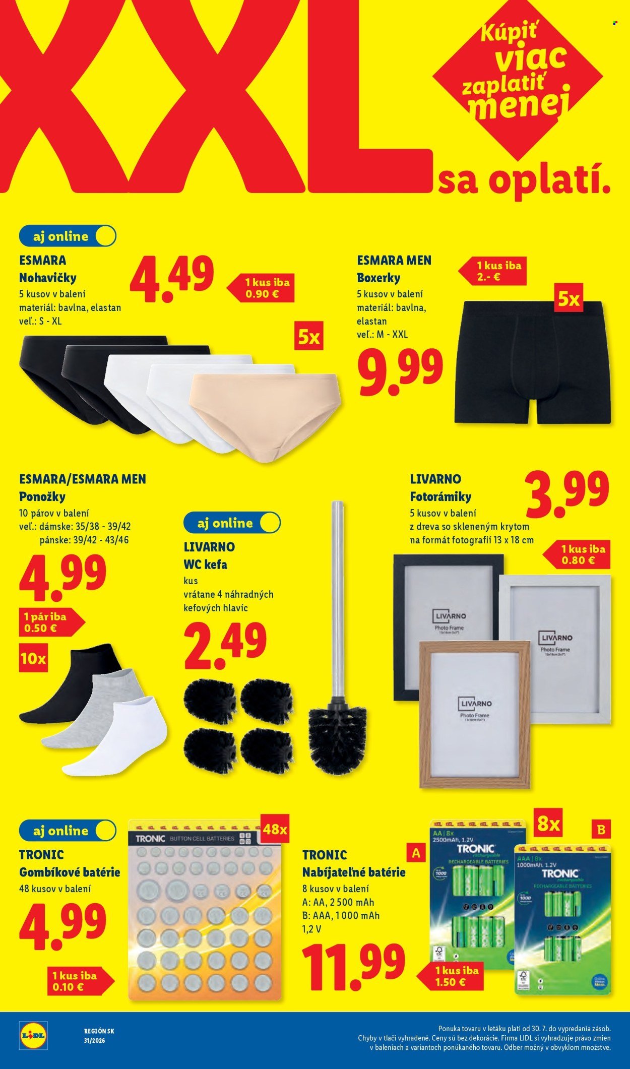 LIDL leták - Od pondelka 27.7.2026
